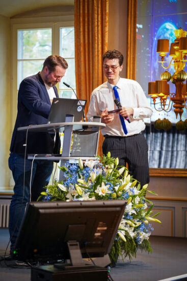 Markus Brandl (Bayer AG) und Julian Peetz